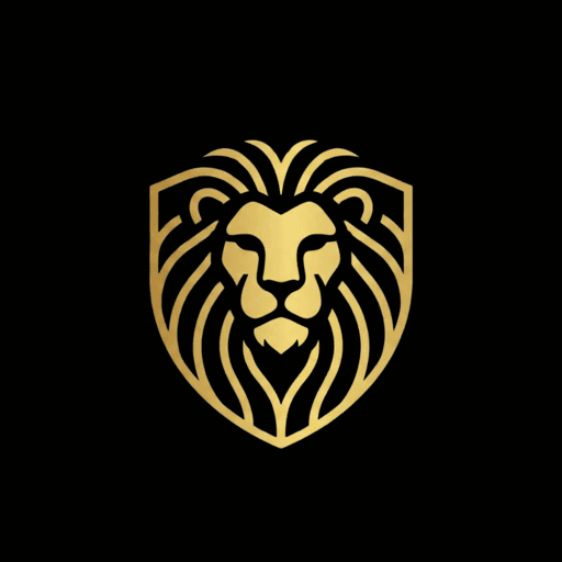 Escudo heráldico de BrandVault: león